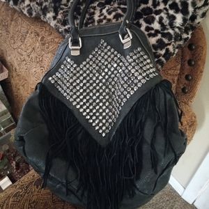 Handbag with fringe